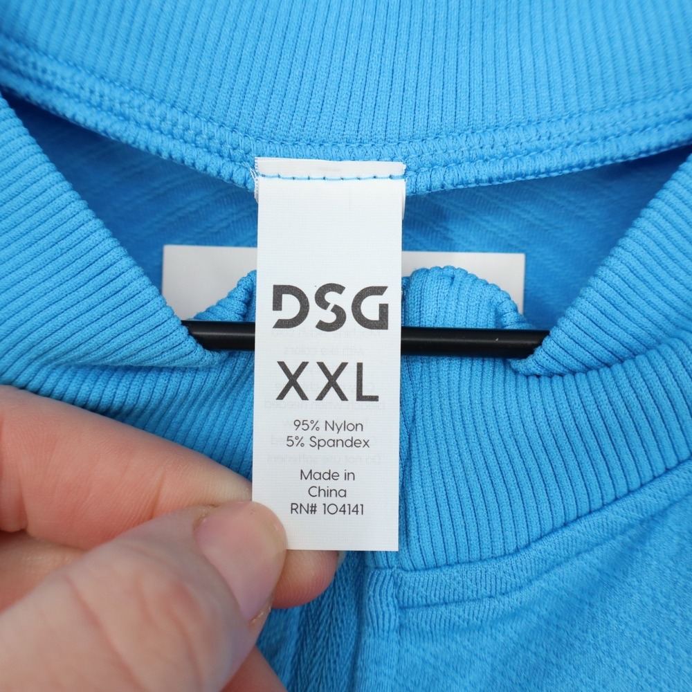 DSG Momentum Seamless 1/4 Zip Pullover Aqua Blue Womens XXL - Picture 3 of 7